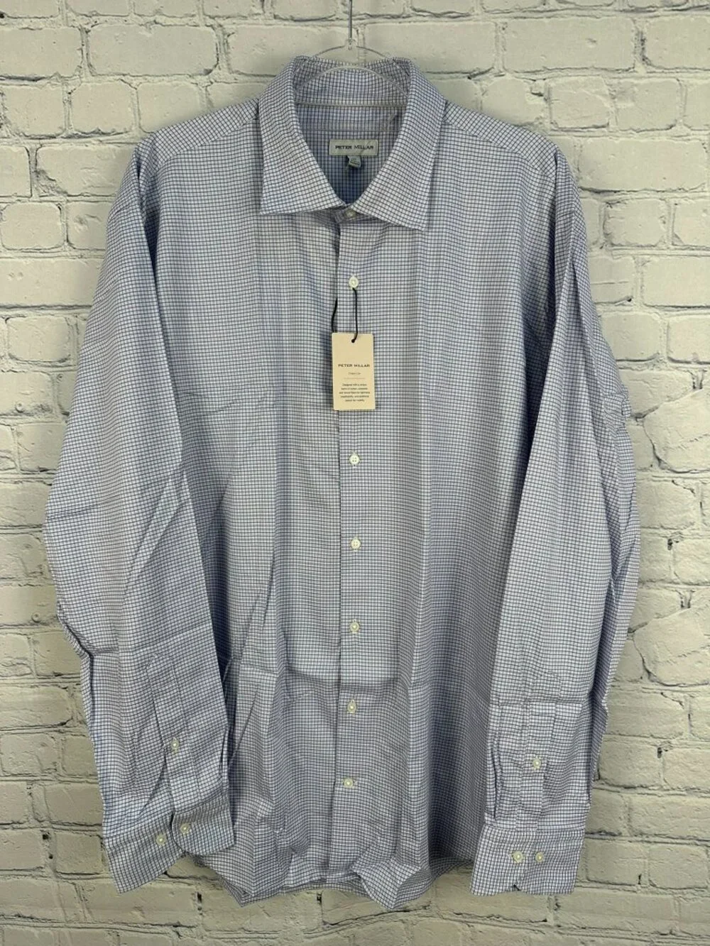 Peter Millar Men's Jackson Crown Lite Stretch Sport Shirt, Size XL,‎ Deep Violet